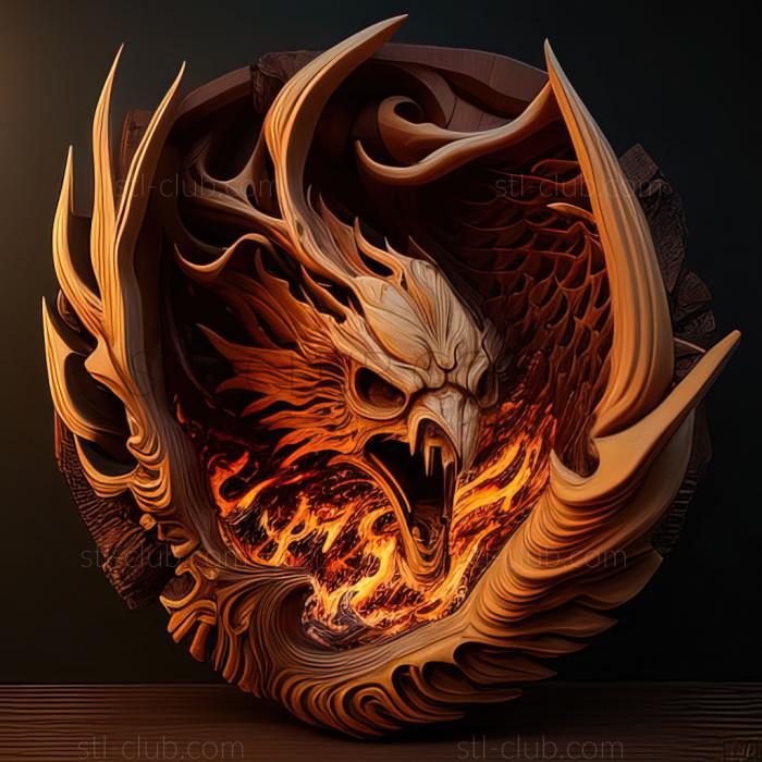 3D model Great Bowls of Fire Kairyu Activate Imperial Rage (STL)